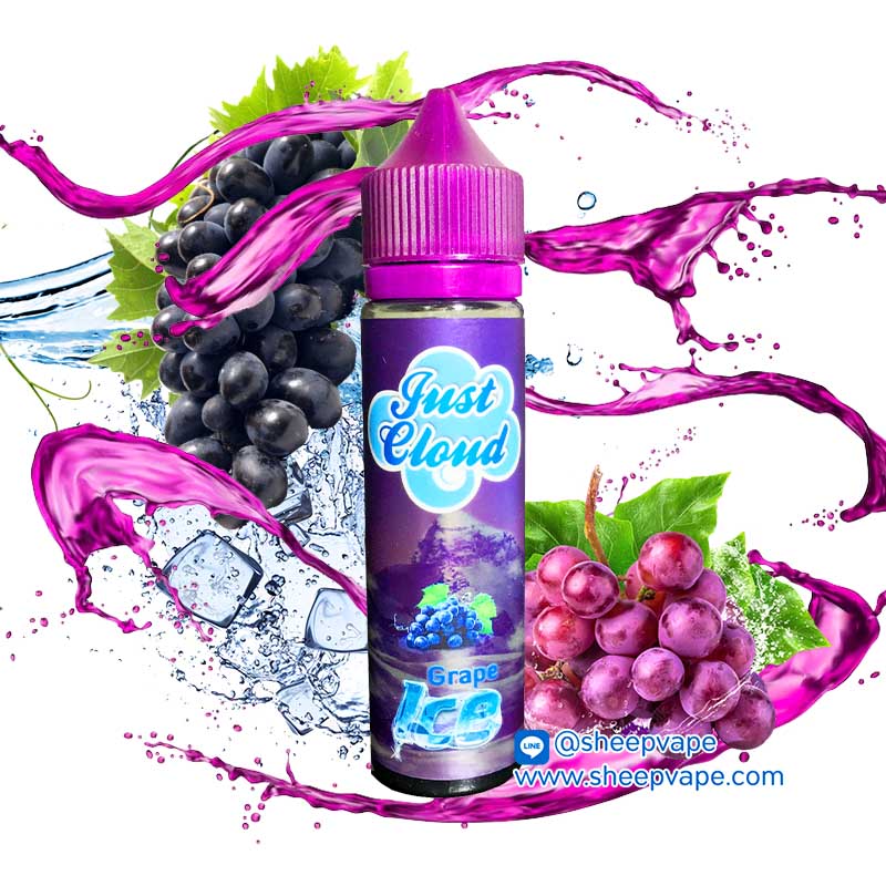 just cloud grape ice Just cloud grape จัสคาว องุ่น 60ml