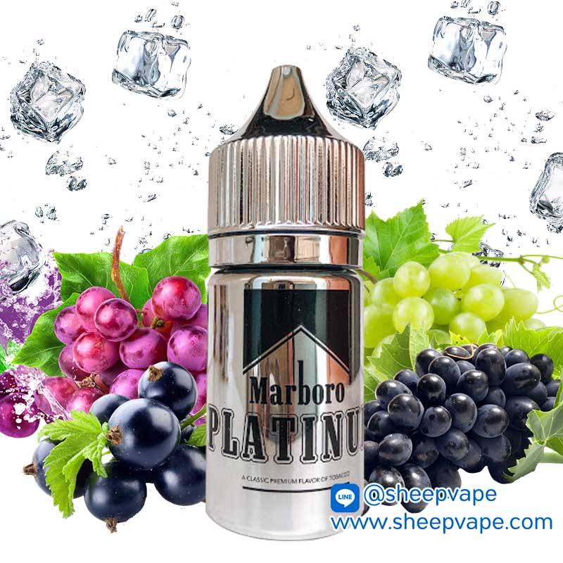 salt marboro platinum grape ซอลมาโบโรเงิน 30ml salt marboro platinum grape ซอลมาโบโรเงิน 30ml