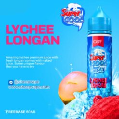 Super cool lycheelongan ซุปเปอร์คูล ลิ้นจี่ลำไย 60ml