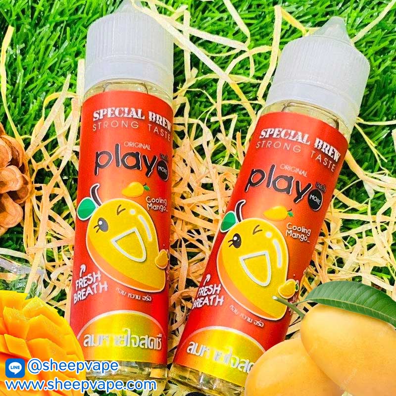 play more มะม่วงสุก 60ml play more มะม่วงสุก 60ml