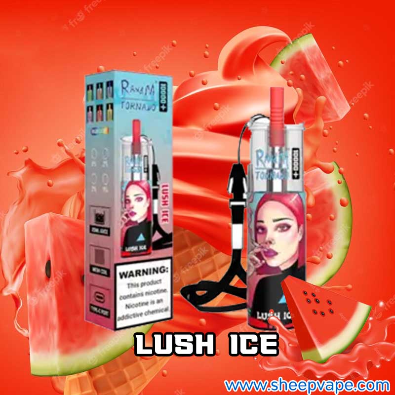 randm tornado 10000 lush ice กลิ่นแตงโมไอซ์ randm tornado 10000 lush ice กลิ่นแตงโมไอซ์