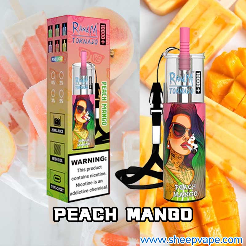 randm tornado 10000 peach mango กลิ่นพีชมะม่วง randm tornado 10000 peach mango กลิ่นพีชมะม่วง